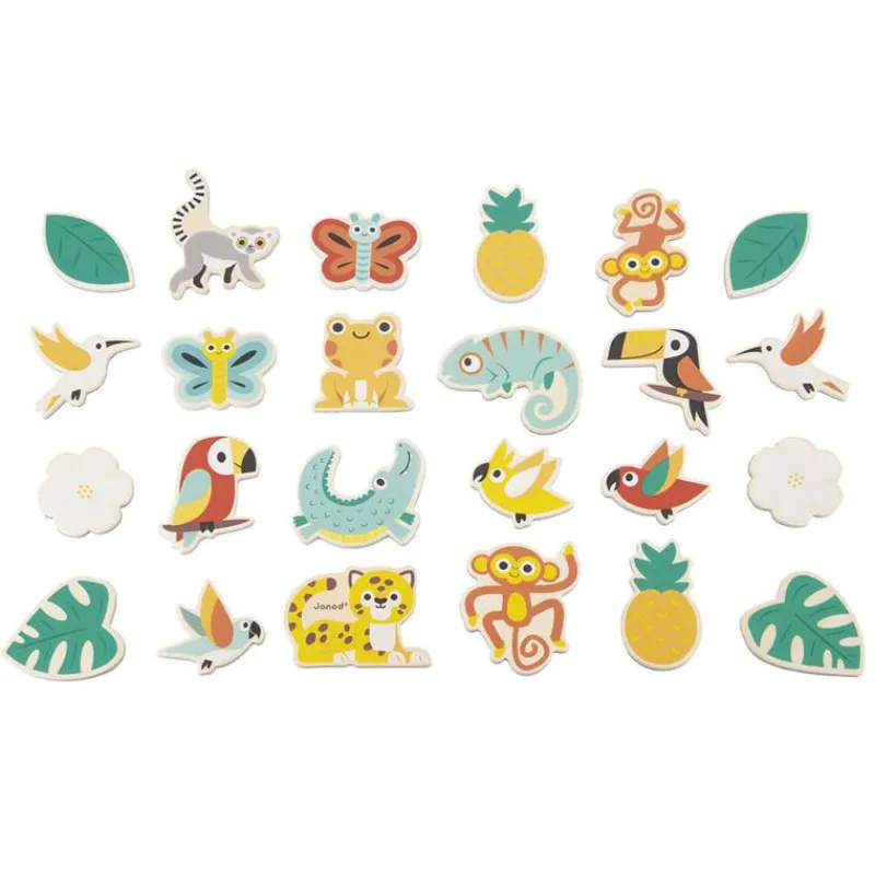 Janod 24 Imanes Tropicales Tropik - ^ Imanes, Libros Magnéticos Y Juegos Magnéticos