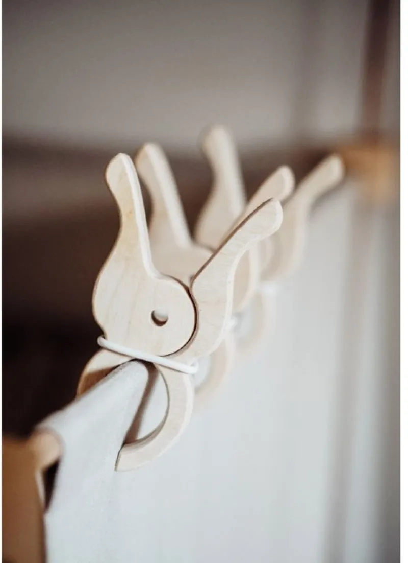 Speelbelovend 4 Pinzas Grandes De Madera - ^ Juegos Montessori