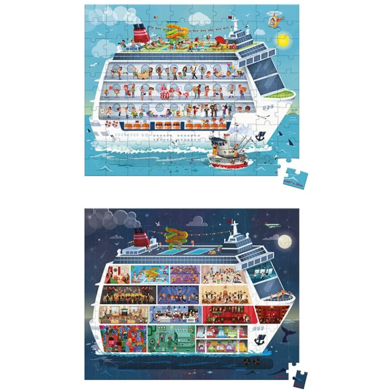 Janod 2 Rompecabezas De Crucero De 100 Y 200 Piezas - ^ Puzzles De 100 A 200 Piezas