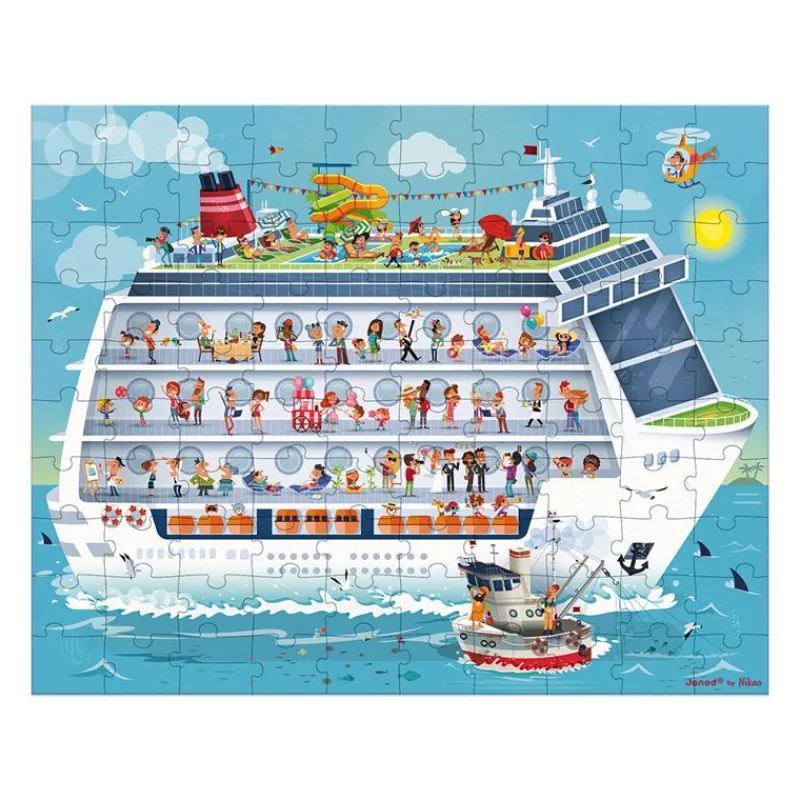 Janod 2 Rompecabezas De Crucero De 100 Y 200 Piezas - ^ Puzzles De 100 A 200 Piezas