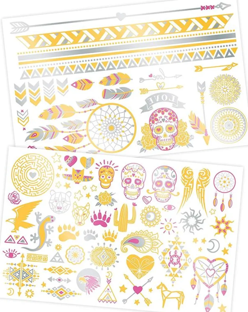 Buki France 75 Tatuajes Metalicos Lavables - ^ Actividades Creativas De Ocio