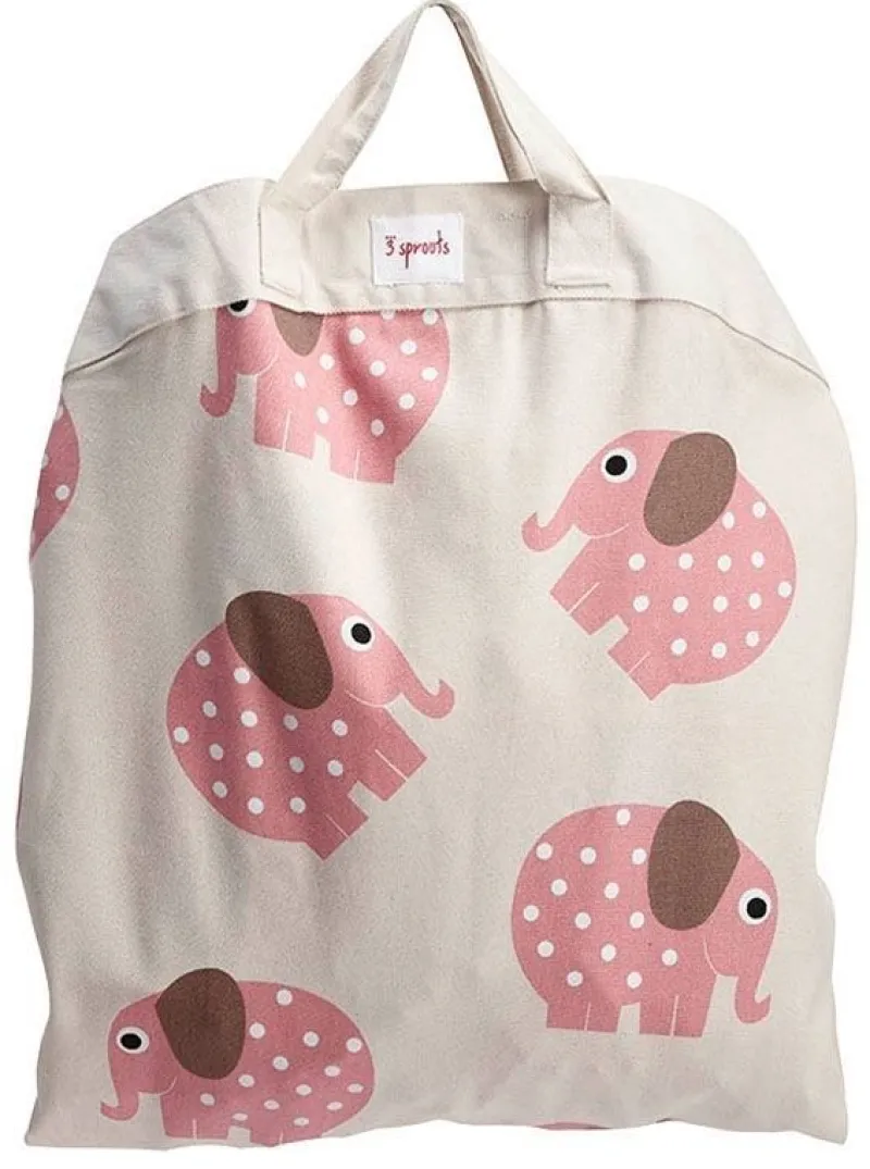 3 Sprouts Alfombra De Juego Elefante Rosa - ^ Alfombras De Juego