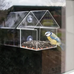 Esschert Design Alimentador De Ventana Acrilico - ^ Cajas Nido Y Comederos Para Animales