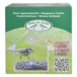 Esschert Design Alimentador De Ventana Acrilico - ^ Cajas Nido Y Comederos Para Animales