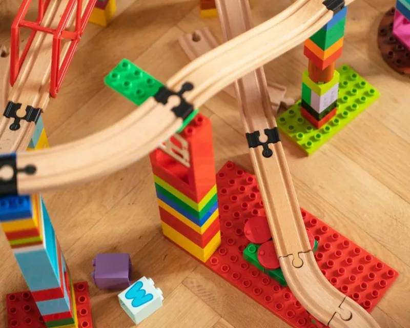 Toy2 Allround Xl - 41 Conectores De Via - ^ Rails Brio