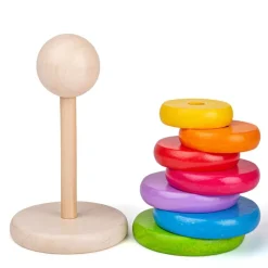Bigjigs Toys Apilador De Arco Iris - ^ Bloques Y Juguetes Apilables