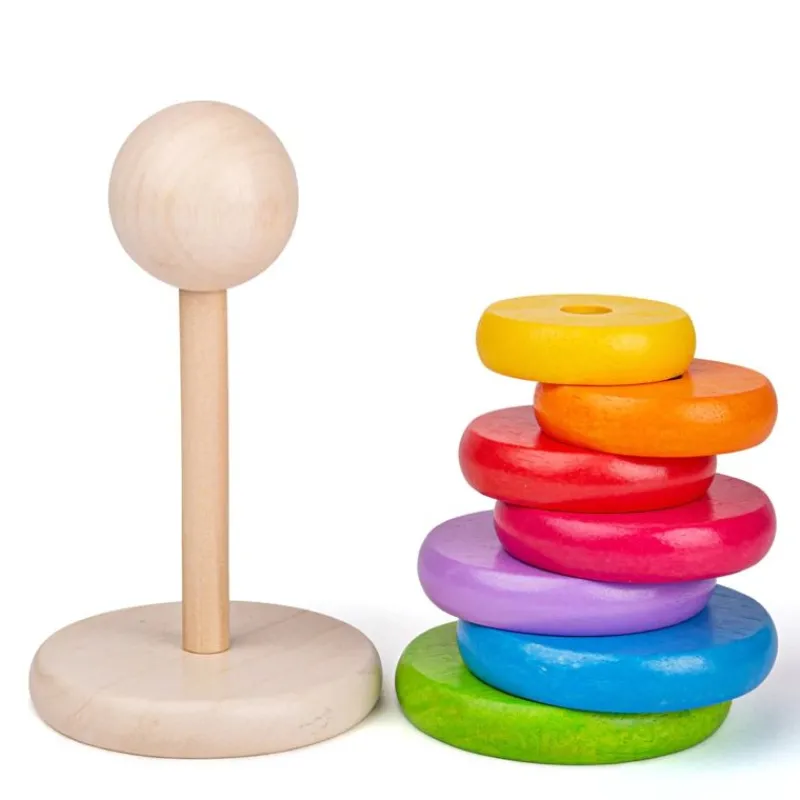 Bigjigs Toys Apilador De Arco Iris - ^ Bloques Y Juguetes Apilables