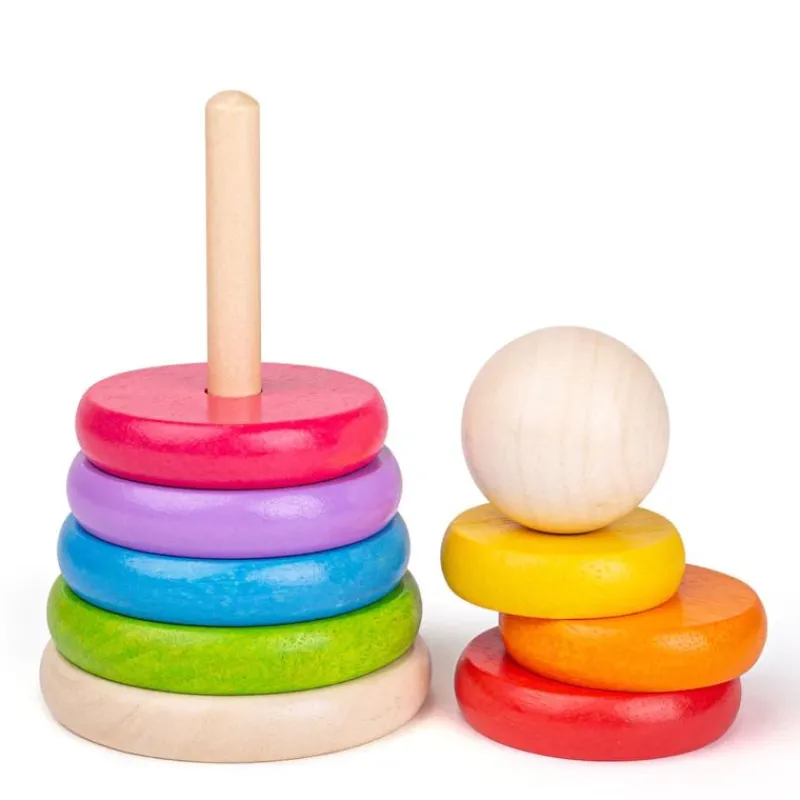 Bigjigs Toys Apilador De Arco Iris - ^ Bloques Y Juguetes Apilables