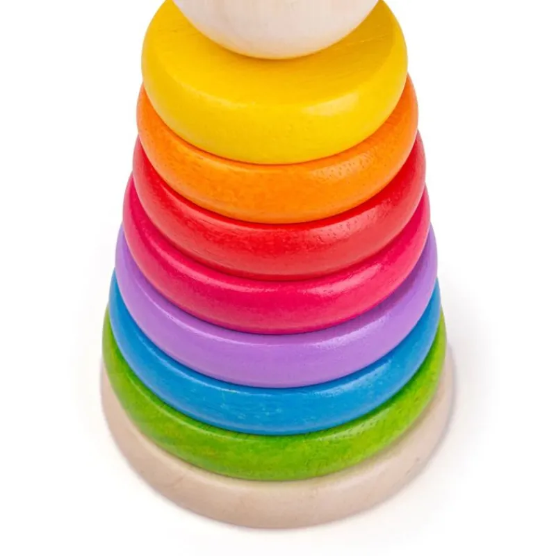 Bigjigs Toys Apilador De Arco Iris - ^ Bloques Y Juguetes Apilables