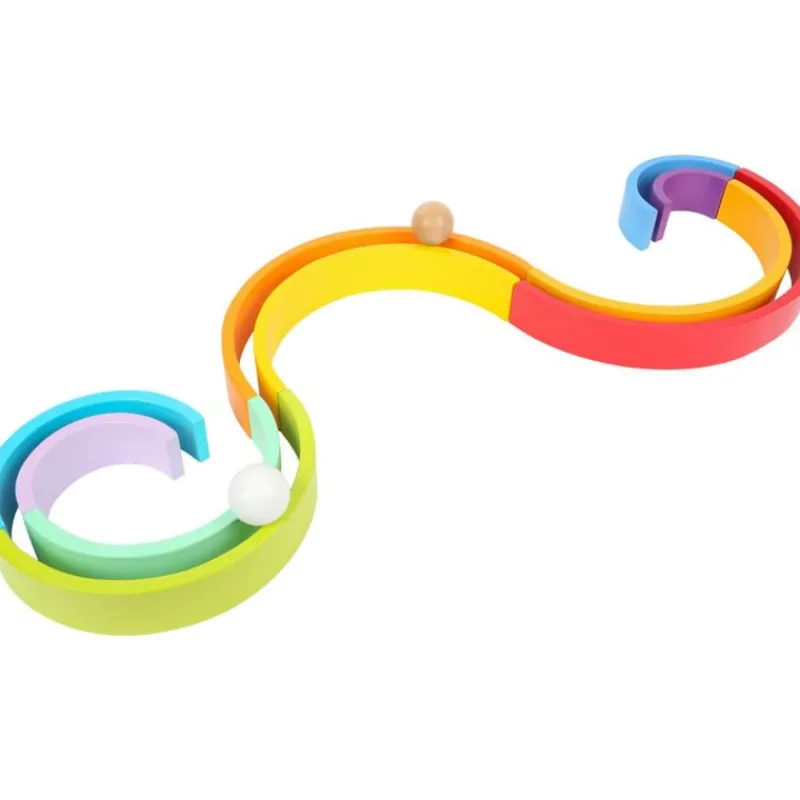 Small foot company Arcos De Construcción De Madera Arcoiris Xl - ^ Juguetes Para El Aprendizaje Temprano Y La Motricidad