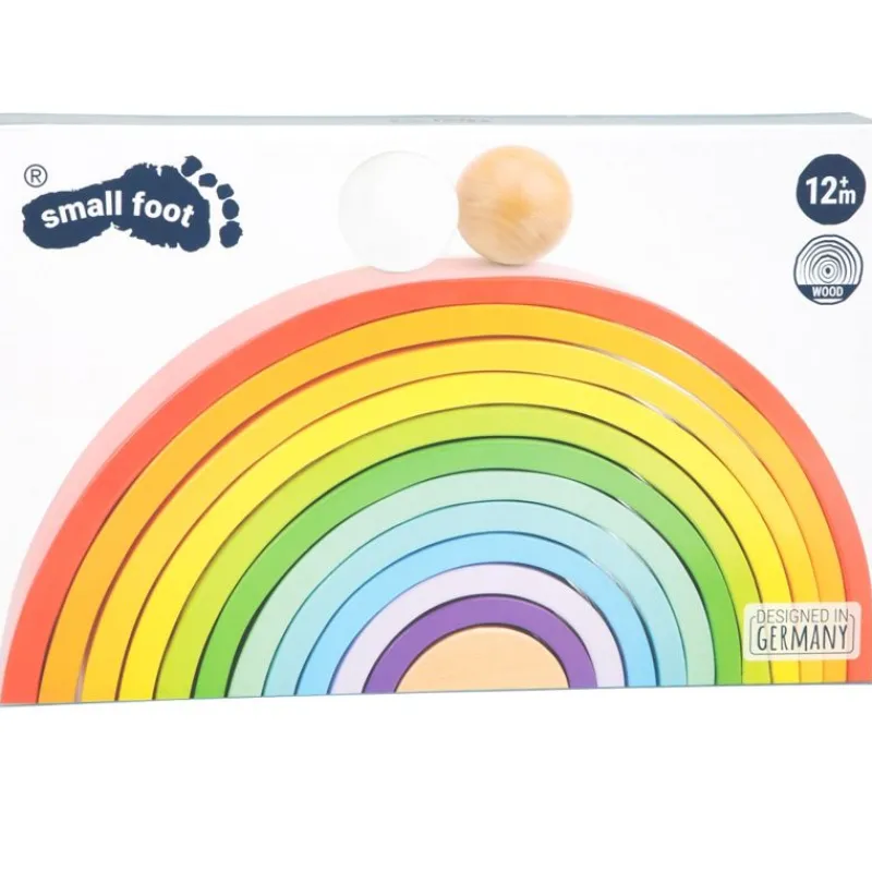 Small foot company Arcos De Construcción De Madera Arcoiris Xl - ^ Juguetes Para El Aprendizaje Temprano Y La Motricidad