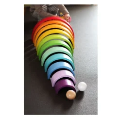 Small foot company Arcos De Construcción De Madera Arcoiris Xl - ^ Juguetes Para El Aprendizaje Temprano Y La Motricidad