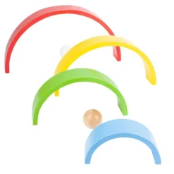Small foot company Arcos De Construcción De Madera Arcoiris Xl - ^ Juguetes Para El Aprendizaje Temprano Y La Motricidad