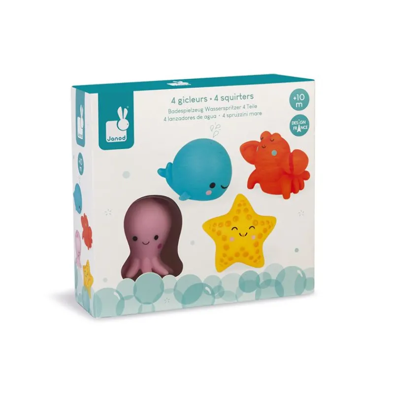 Janod Aspersores De Baño Animales Del Mar - ^ Juguetes Para El Baño