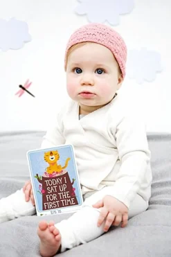 Milestone Baby Cards - Version En Ingles - ^ Relojes Despertadores, Marcos De Fotos, Medidores De Altura, Espejos...