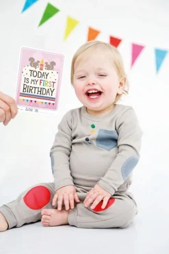 Milestone Baby Cards - Version En Ingles - ^ Relojes Despertadores, Marcos De Fotos, Medidores De Altura, Espejos...