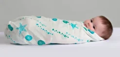 Lulujo Bamboo Long - Seaside - ^ Mantas Y Pañales