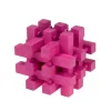 Fridolin Bamboo Puzzle Building Magenta - ^ Puzzles Y Rompecabezas