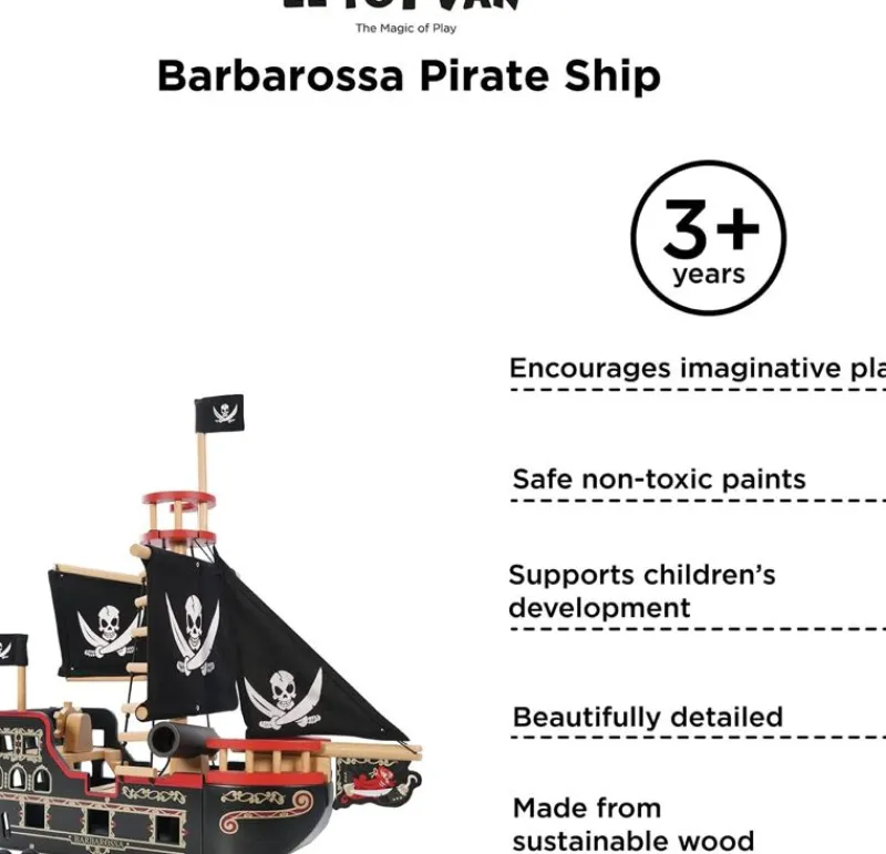 Le Toy Van Barco De Los Piratas De Barbarroja - ^ El Mundo De Los Caballeros Y Los Piratas
