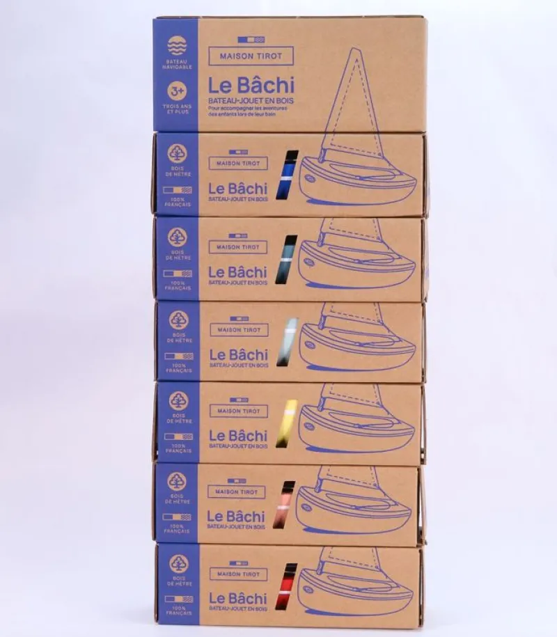 Maison Tirot Barco Le Bachi Azul Marino 17Cm - ^ Barcos, Juguetes Para El Agua Y La Playa