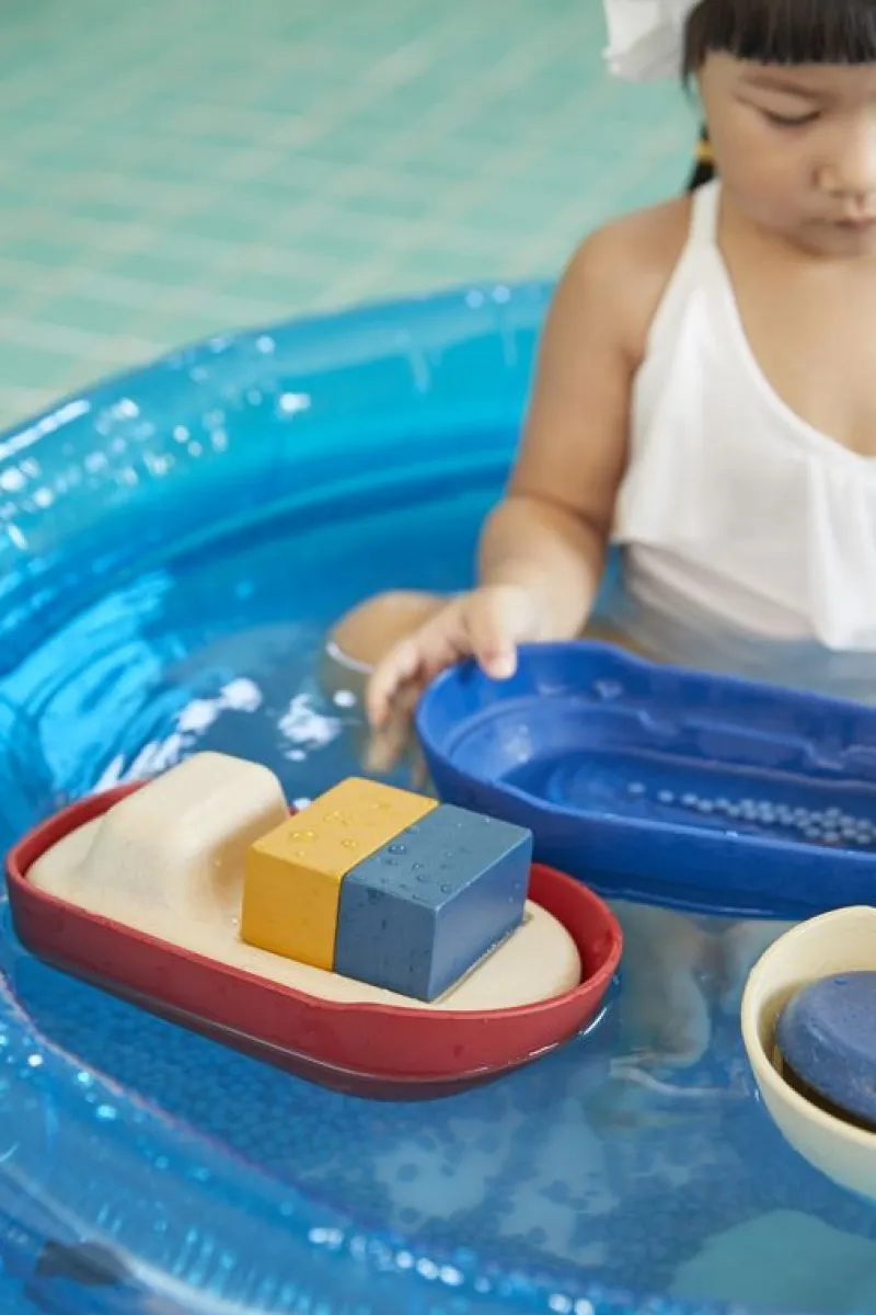 Plan Toys Barco Modular Rojo Grande 21 Cm - ^ Barcos, Juguetes Para El Agua Y La Playa