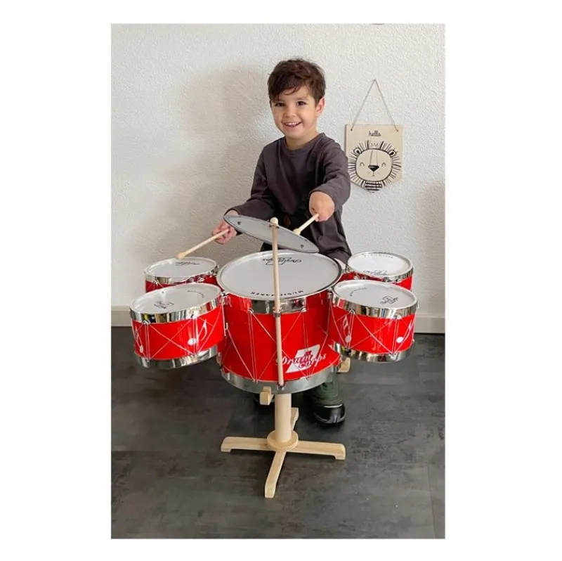 Small foot company Bateria Roja - ^ Instrumentos Músicales