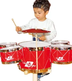 Small foot company Bateria Roja - ^ Instrumentos Músicales