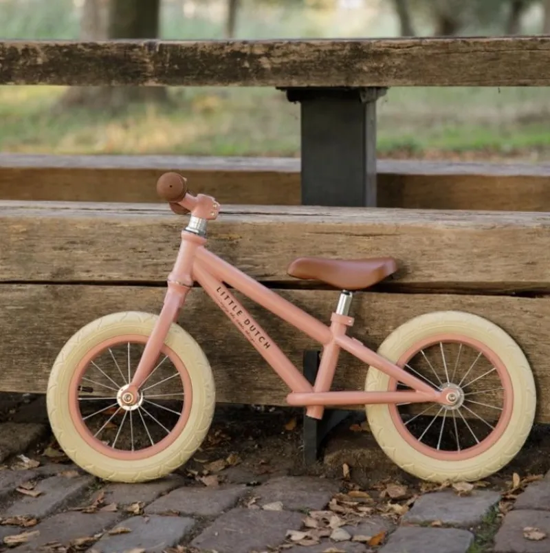 Little Dutch Bicicleta Sin Pedales Rosa De Metal - ^ Draisiennes Y Bicicletas De Madera