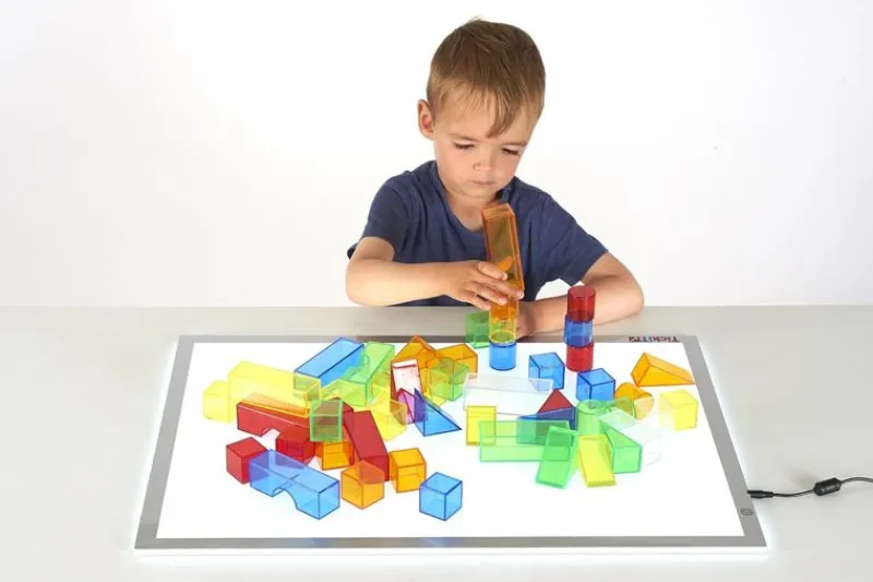 TickiT Bloques De Colores Translucidos 50 Piezas - ^ Juegos Montessori