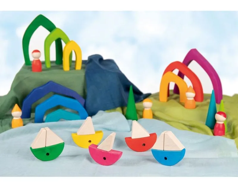 Goki Bloques De Construcción Peces De Colores - ^ Juegos Montessori
