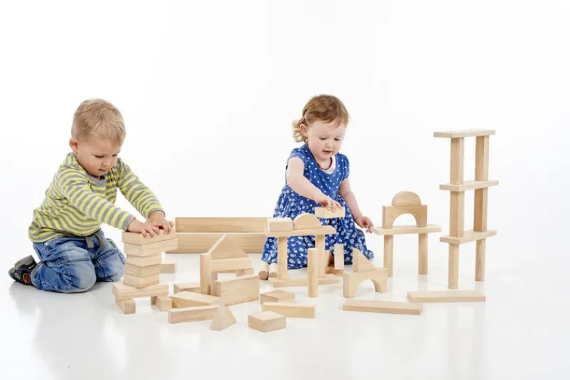 TickiT Bloques Gigantes De Madera Natural - ^ Bloques De Construcción