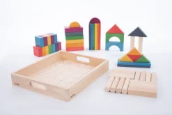 TickiT Bloques Gigantes De Madera Con Forma De Arco Iris - ^ Bloques De Construcción