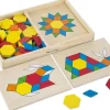 Melissa & Doug Bloques Y Tableros Con Motivos De Aprendizaje - ^ Juegos De Puzzle, Estrategia Y Logica