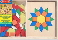Melissa & Doug Bloques Y Tableros Con Motivos De Aprendizaje - ^ Juegos De Puzzle, Estrategia Y Logica