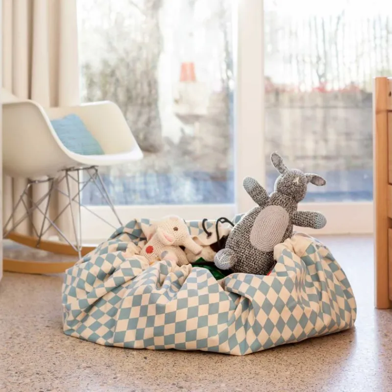 Play and Go Bolsa De Almacenamiento - Losange Bleu - ^ Alfombras De Juego