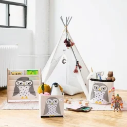 3 Sprouts Bolsa Para Juguetes Lechuza - ^ Cajas De Juguetes Y Muebles De Almacenamiento