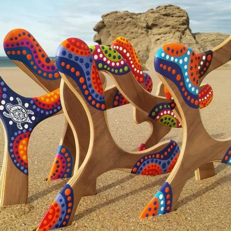 Wallaby Boomerangs Boomerang Adulto Warukay - Ambidextre - ^ Cometas Y Bumeranes