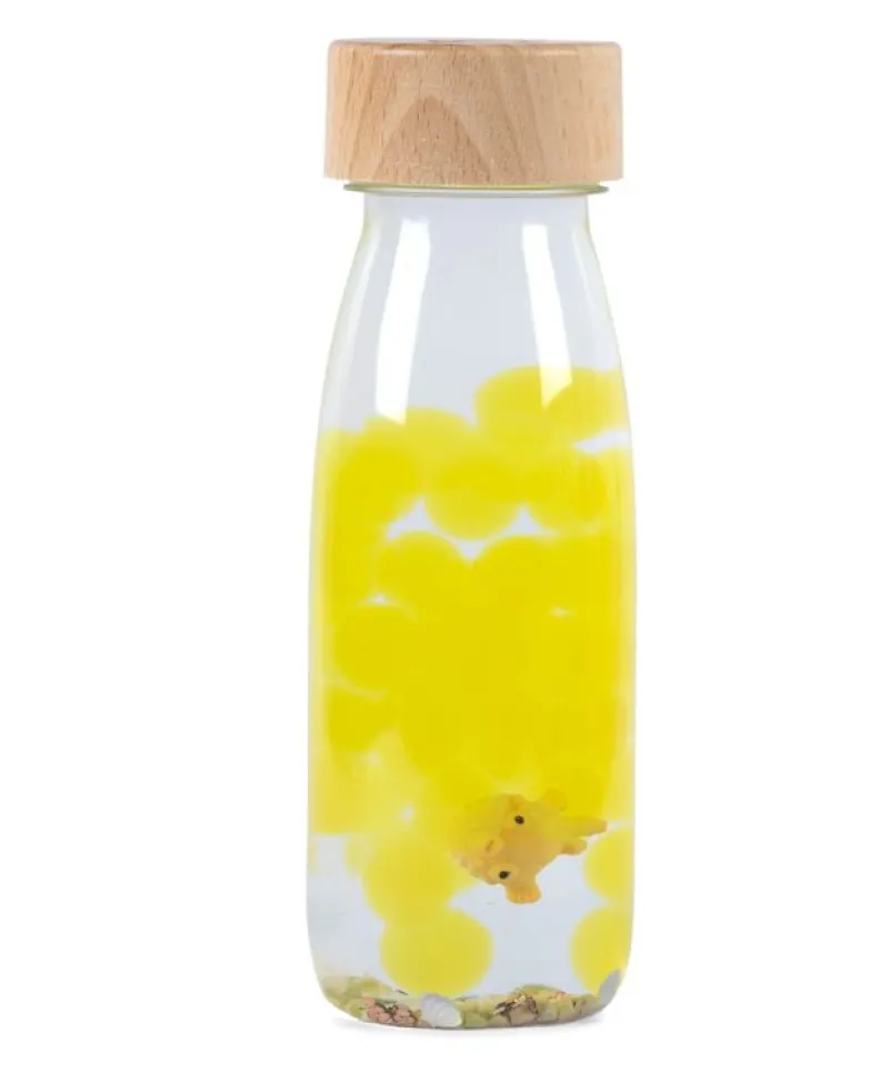 Petit Boum Botella Sensorial Sound Poisson Globe - ^ Juguetes Para El Aprendizaje Temprano Y La Motricidad