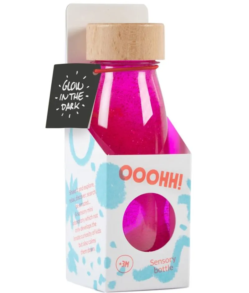 Petit Boum Bouteille Sensorielle Float Fluo Rose - ^ Juguetes Para El Aprendizaje Temprano Y La Motricidad