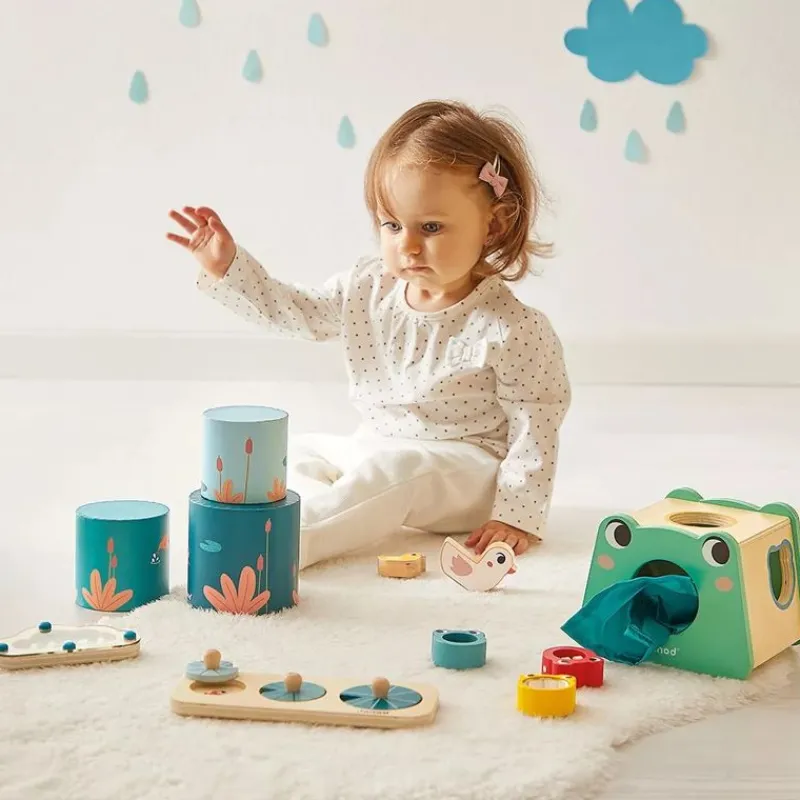 Janod Box Juguetes Sensoriales 12 Meses - ^ Puzzles Para Niños