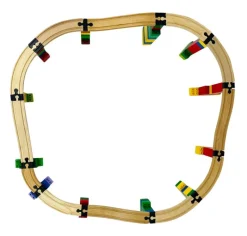 Toy2 Builder Set Small - 12 Conectores De Via - ^ Rails Brio