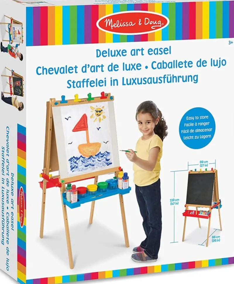 Melissa & Doug Caballete De Arte De Madera De Pie - ^ Cuadros, Caballetes...
