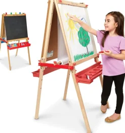 Melissa & Doug Caballete De Arte De Madera De Pie - ^ Cuadros, Caballetes...
