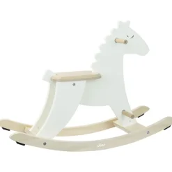 Vilac Caballito Mecedor De Madera Blanco Marfil Con Arco - ^ Escalas