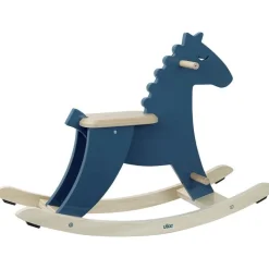 Vilac Caballito Mecedor De Madera Azul Pavo Real Con Arco - ^ Escalas