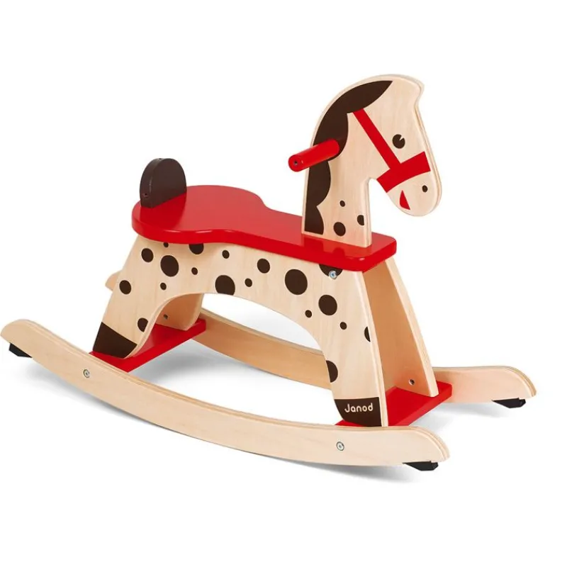 Janod Caballo Balancin Caramel De Madera Rojo - ^ Escalas