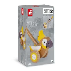 Janod Cacatua De Empuje Amarillo - ^ Juguetes Que Tiran Y Empujan