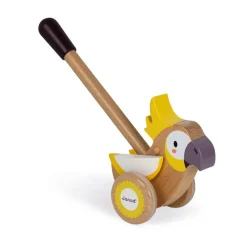 Janod Cacatua De Empuje Amarillo - ^ Juguetes Que Tiran Y Empujan