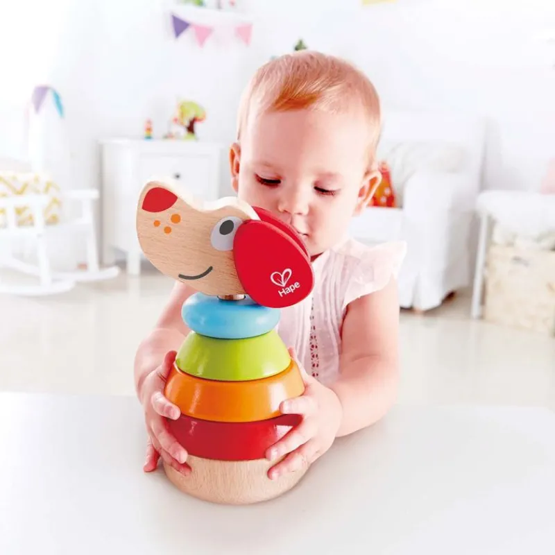 Hape Toys Cachorro Arco Iris - ^ Bloques Y Juguetes Apilables
