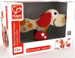 Hape Toys Cachorro El Perro De Tiro - ^ Juguetes Que Tiran Y Empujan